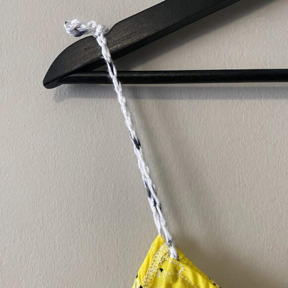 Handmade Plus Size Cotton Lightweight Yellow Paisley Print Crochet Straps Dress - Picture 4 of 14